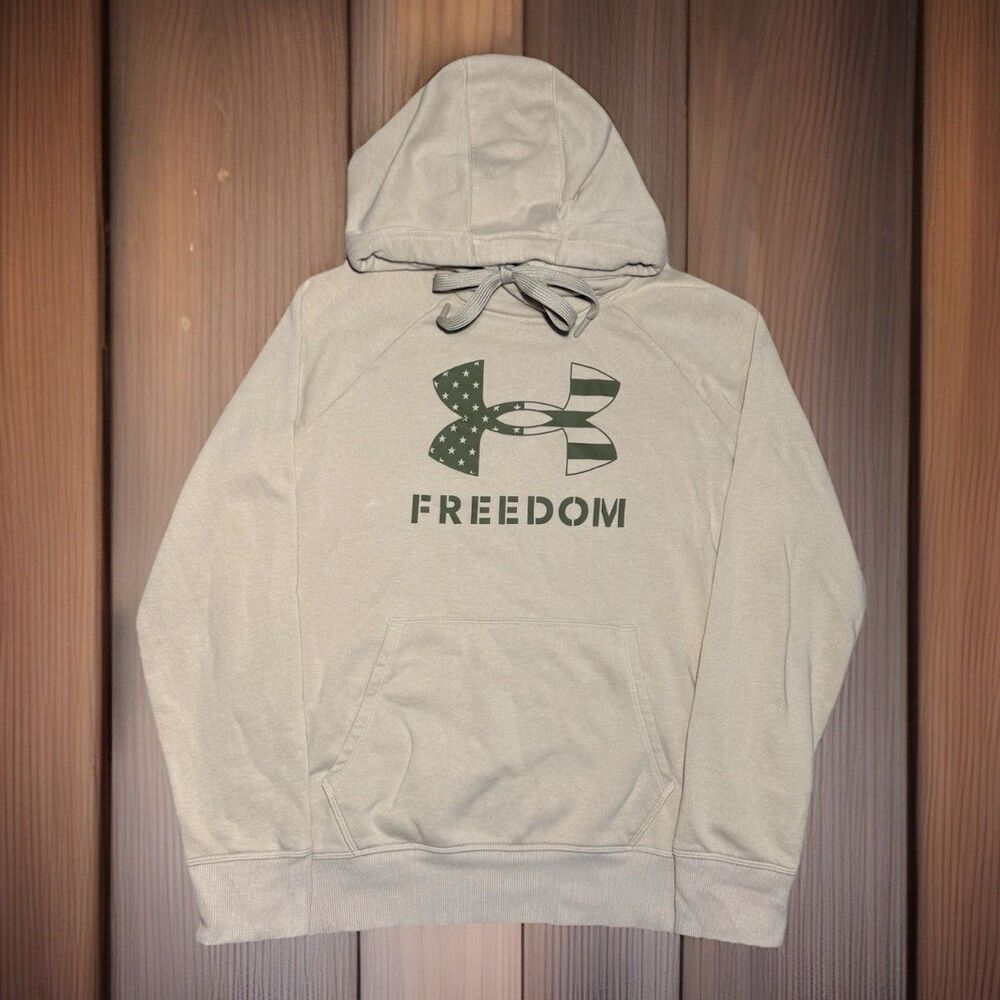 Under Armour‎ Freedom Rival Hoodie Desert Sand Tan Military Women's Size Medium
